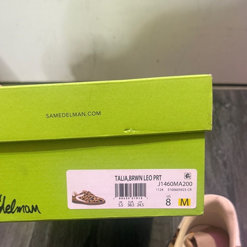 Sam Edelman x Free People Talia Leopard Print Sneakers Sz 8 - Picture 7 of 13